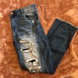 AE Super stretch high rise jegging